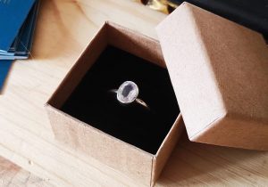 Bague en Argent 925 et Quartz Rose facettée