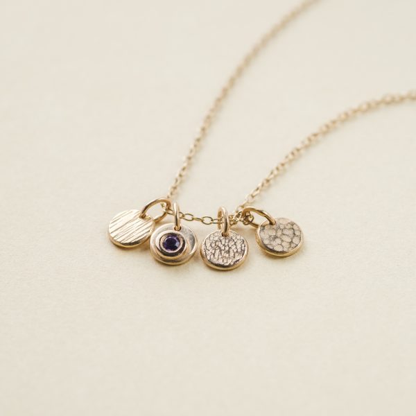 Le Collier du Cycle Or Vermeil et Amethyste